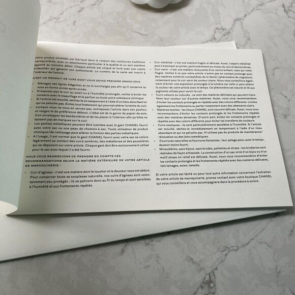 CHANEL Handbag Cleaning Cloth Glove Care Kit for Purse Bag - Lot of Accessories - Picture 4 of 12